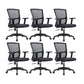 23" silla de oficina moderna respirable del negro de AirGrid de la silla de escritorio ancha