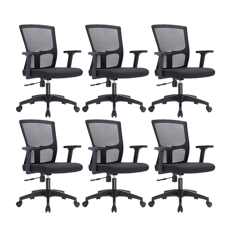 23" silla de oficina moderna respirable del negro de AirGrid de la silla de escritorio ancha