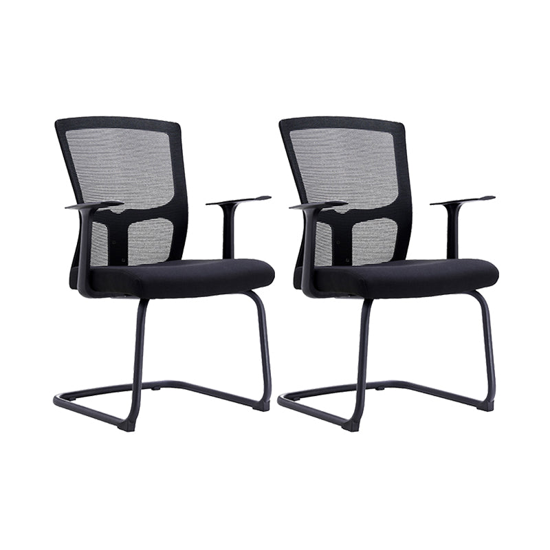 23" silla de oficina moderna respirable del negro de AirGrid de la silla de escritorio ancha