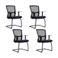 23" silla de oficina moderna respirable del negro de AirGrid de la silla de escritorio ancha