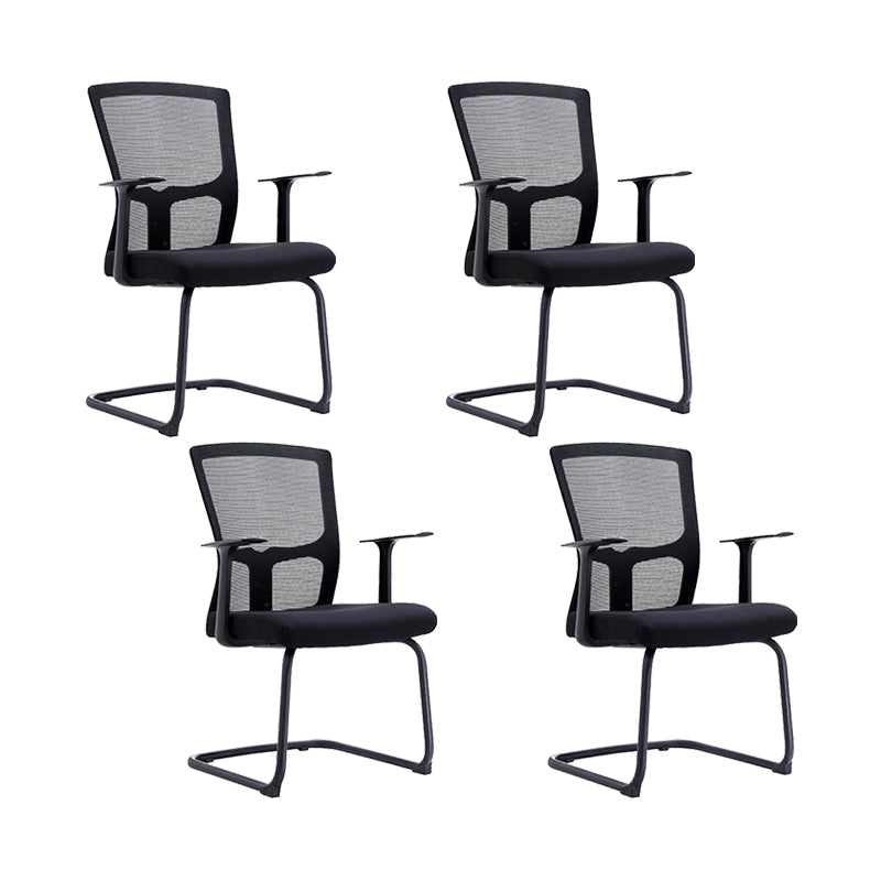 23" silla de oficina moderna respirable del negro de AirGrid de la silla de escritorio ancha