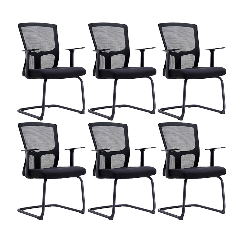 23" silla de oficina moderna respirable del negro de AirGrid de la silla de escritorio ancha