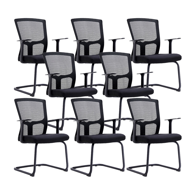 23" silla de oficina moderna respirable del negro de AirGrid de la silla de escritorio ancha