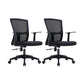 23" silla de oficina moderna respirable del negro de AirGrid de la silla de escritorio ancha