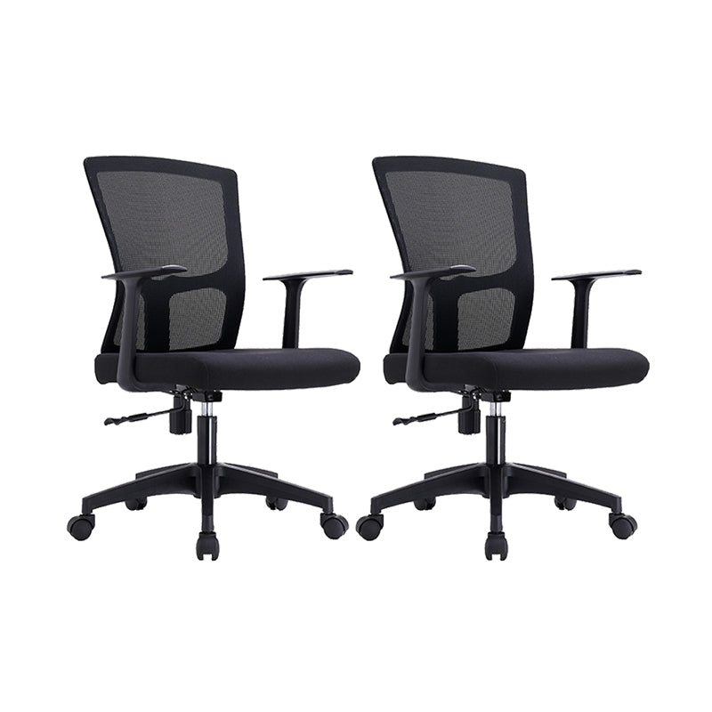 23" silla de oficina moderna respirable del negro de AirGrid de la silla de escritorio ancha