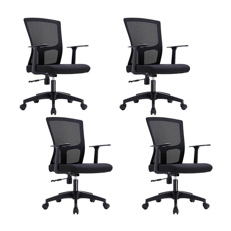 23" silla de oficina moderna respirable del negro de AirGrid de la silla de escritorio ancha