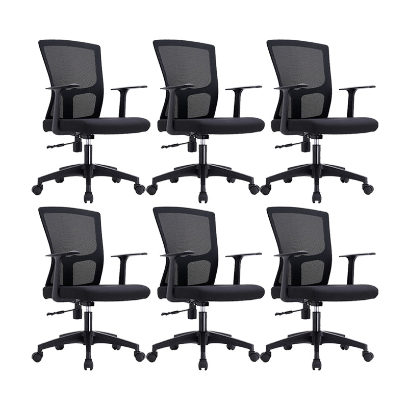 23" silla de oficina moderna respirable del negro de AirGrid de la silla de escritorio ancha