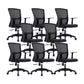 23" silla de oficina moderna respirable del negro de AirGrid de la silla de escritorio ancha