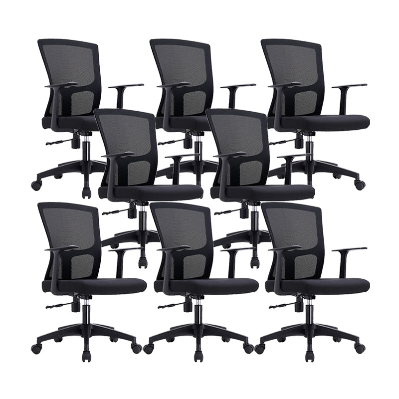 23" silla de oficina moderna respirable del negro de AirGrid de la silla de escritorio ancha