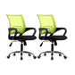 Mid Back Swivel Lumbar Support Desk Chair Breathable AirGrid Office Chair 2 Piece Set Green Clearhalo 'furn' 'furn_office_chair' 'Furniture' 'Office Chairs' 'Office Furniture' 'office_chair' 6335221
