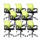 Mid Back Swivel Lumbar Support Desk Chair Breathable AirGrid Office Chair 8 Piece Set Green Clearhalo 'furn' 'furn_office_chair' 'Furniture' 'Office Chairs' 'Office Furniture' 'office_chair' 6335227
