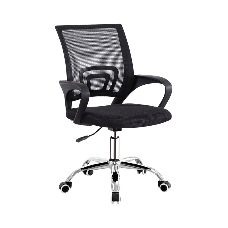 Mid Back Swivel Lumbar Support Desk Chair Breathable AirGrid Office Chair Clearhalo 'furn' 'furn_office_chair' 'Furniture' 'Office Chairs' 'Office Furniture' 'office_chair' 6335228