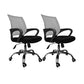 Mid Back Swivel Lumbar Support Desk Chair Breathable AirGrid Office Chair 2 Piece Set Gray Clearhalo 'furn' 'furn_office_chair' 'Furniture' 'Office Chairs' 'Office Furniture' 'office_chair' 6335239