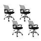 Mid Back Swivel Lumbar Support Desk Chair Breathable AirGrid Office Chair 4 Piece Set Gray Clearhalo 'furn' 'furn_office_chair' 'Furniture' 'Office Chairs' 'Office Furniture' 'office_chair' 6335240