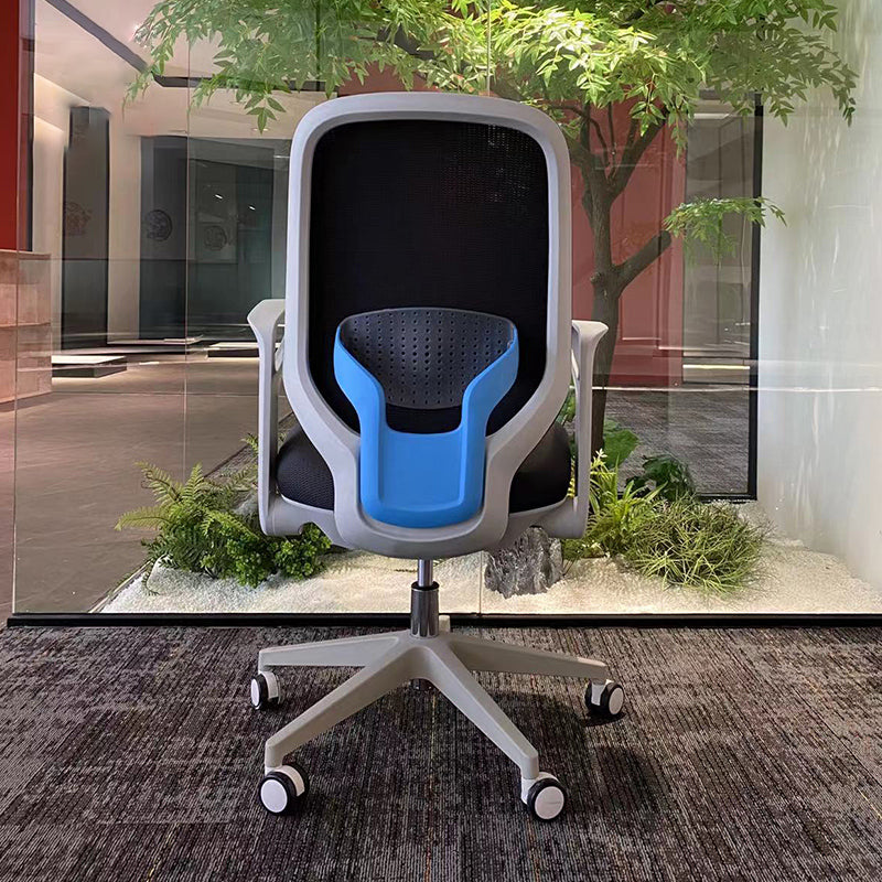 Contemporary Adjustable Microfiber Swivel Chair Conference High Back Office Chair Clearhalo 'furn' 'furn_office_chair' 'Furniture' 'Office Chairs' 'Office Furniture' 'office_chair' 6335247