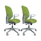 Contemporary Adjustable Microfiber Swivel Chair Conference High Back Office Chair Green 2 Piece Set Clearhalo 'furn' 'furn_office_chair' 'Furniture' 'Office Chairs' 'Office Furniture' 'office_chair' 6335254