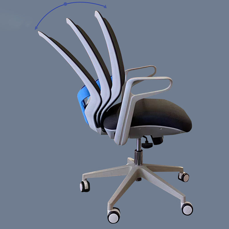 Contemporary Adjustable Microfiber Swivel Chair Conference High Back Office Chair Clearhalo 'furn' 'furn_office_chair' 'Furniture' 'Office Chairs' 'Office Furniture' 'office_chair' 6335260