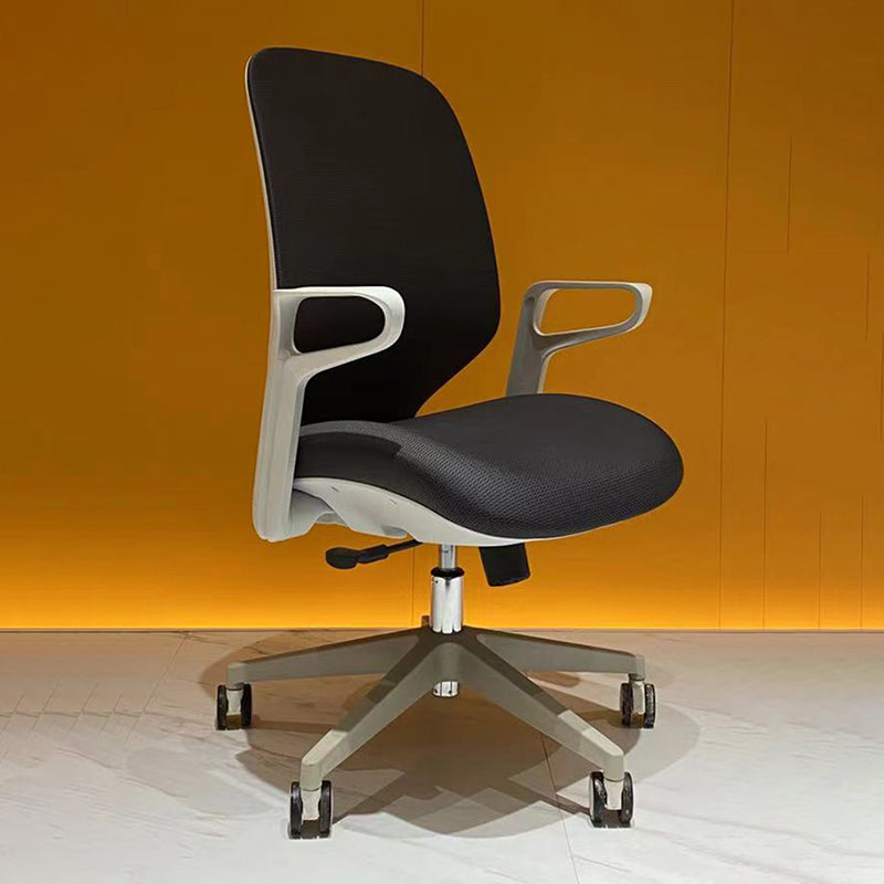 Contemporary Adjustable Microfiber Swivel Chair Conference High Back Office Chair Clearhalo 'furn' 'furn_office_chair' 'Furniture' 'Office Chairs' 'Office Furniture' 'office_chair' 6335269