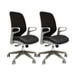 Contemporary Adjustable Microfiber Swivel Chair Conference High Back Office Chair Black 2 Piece Set Clearhalo 'furn' 'furn_office_chair' 'Furniture' 'Office Chairs' 'Office Furniture' 'office_chair' 6335271