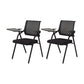 No Distressing Contemporary Guest Chair Microfiber Back Conference Chair 2 Piece Set Casters Not Included Black Clearhalo 'furn' 'furn_office_chair' 'Furniture' 'Office Chairs' 'Office Furniture' 'office_chair' 6335279