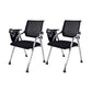 No Distressing Contemporary Guest Chair Microfiber Back Conference Chair 2 Piece Set Casters Included Silver Clearhalo 'furn' 'furn_office_chair' 'Furniture' 'Office Chairs' 'Office Furniture' 'office_chair' 6335302