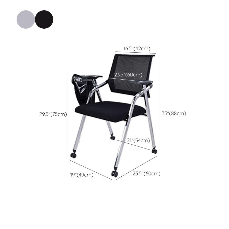 No Distressing Contemporary Guest Chair Microfiber Back Conference Chair Clearhalo 'furn' 'furn_office_chair' 'Furniture' 'Office Chairs' 'Office Furniture' 'office_chair' 6335306