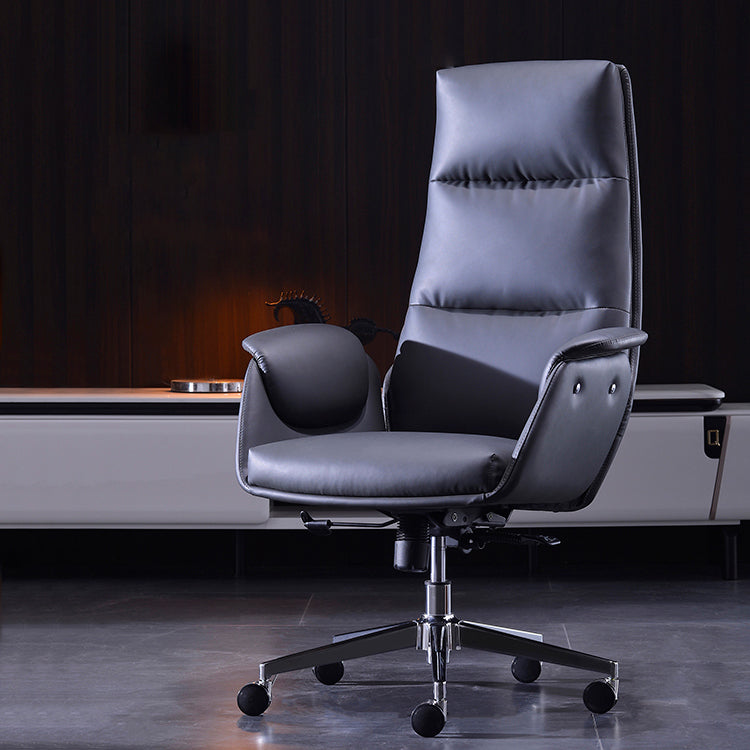 Office High Back Managers Chair Modern Armless Upholstered Executive Chair Black 1 Piece Clearhalo 'furn' 'furn_office_chair' 'Furniture' 'Office Chairs' 'Office Furniture' 'office_chair' 6335307