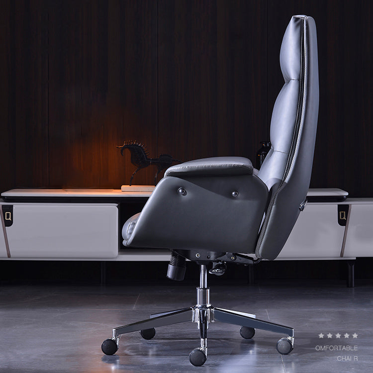 Office High Back Managers Chair Modern Armless Upholstered Executive Chair Clearhalo 'furn' 'furn_office_chair' 'Furniture' 'Office Chairs' 'Office Furniture' 'office_chair' 6335309