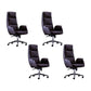 Office High Back Managers Chair Modern Armless Upholstered Executive Chair Coffee 4 Piece Set Clearhalo 'furn' 'furn_office_chair' 'Furniture' 'Office Chairs' 'Office Furniture' 'office_chair' 6335311
