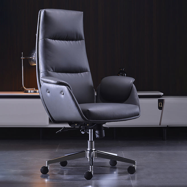Office High Back Managers Chair Modern Armless Upholstered Executive Chair Clearhalo 'furn' 'furn_office_chair' 'Furniture' 'Office Chairs' 'Office Furniture' 'office_chair' 6335326