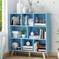 Modern Engineered Wood Standard Bookshelf Closed Back Bookcase with Shelves