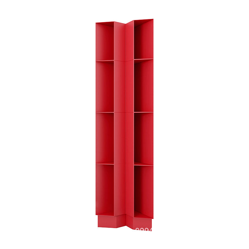 Urban Metal Bookshelf Closed Back Vertical Bookcase for Living Room