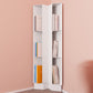 Urban Metal Bookshelf Closed Back Vertical Bookcase for Living Room