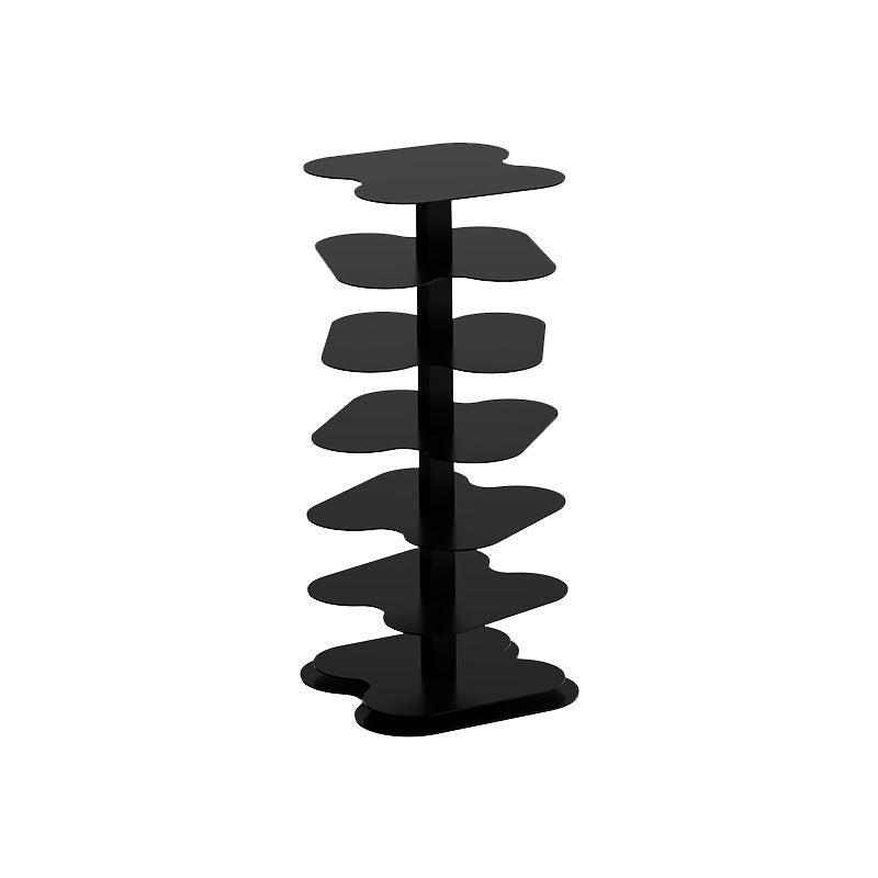 Urban Open Bookcase Metal Vertical Bookshelf for Living Room 14.2"L x 14.2"W x 31.5"H Black Clearhalo 'Bookcases' 'furn' 'furn_bookcases' 'Furniture' 'Office Furniture' 6335378