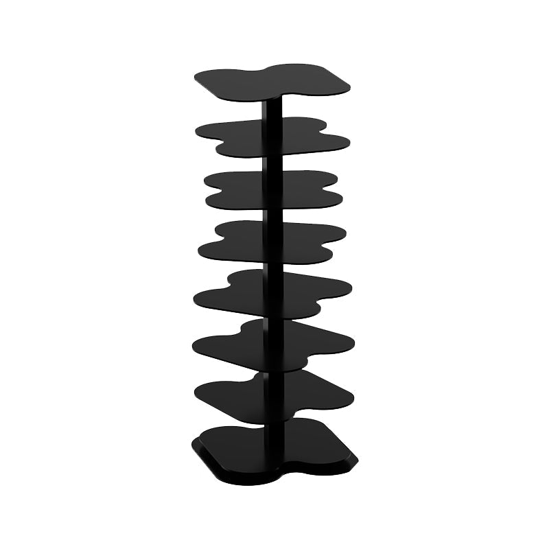 Urban Open Bookcase Metal Vertical Bookshelf for Living Room 14.2"L x 14.2"W x 36.6"H Black Clearhalo 'Bookcases' 'furn' 'furn_bookcases' 'Furniture' 'Office Furniture' 6335382