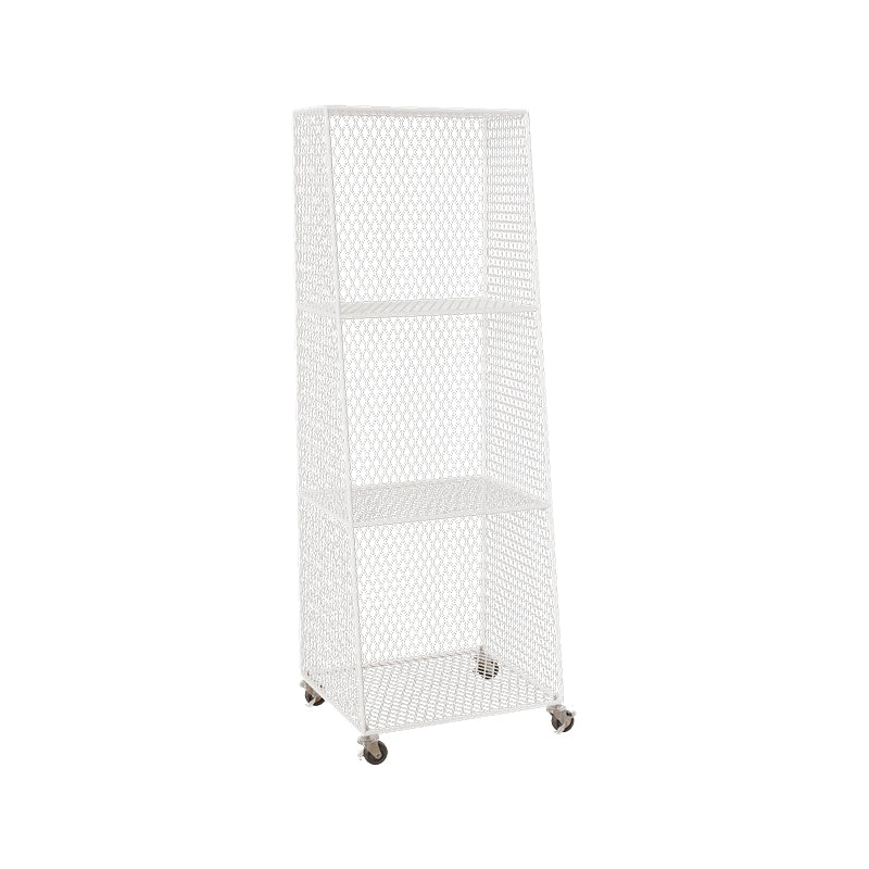 Urban Closed Back Bookshelf Metal Vertical Bookcase for Living Room