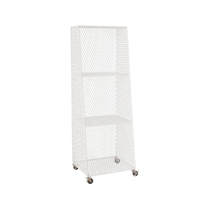 Urban Closed Back Bookshelf Metal Vertical Bookcase for Living Room