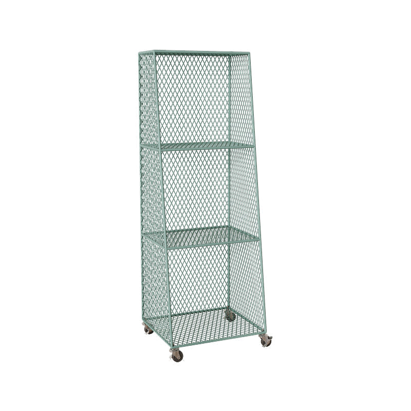 Urban Closed Back Bookshelf Metal Vertical Bookcase for Living Room