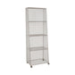 Urban Closed Back Bookshelf Metal Vertical Bookcase for Living Room