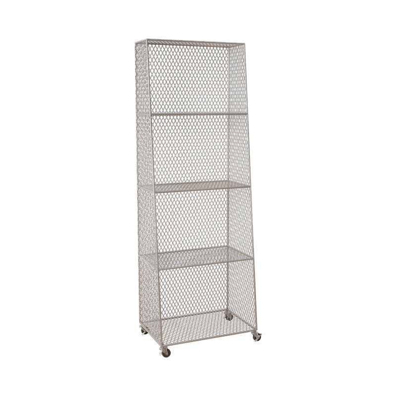 Urban Closed Back Bookshelf Metal Vertical Bookcase for Living Room