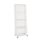 Urban Closed Back Bookshelf Metal Vertical Bookcase for Living Room