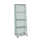 Urban Closed Back Bookshelf Metal Vertical Bookcase for Living Room