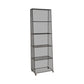 Urban Closed Back Bookshelf Metal Vertical Bookcase for Living Room