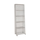 Urban Closed Back Bookshelf Metal Vertical Bookcase for Living Room