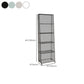 Urban Closed Back Bookshelf Metal Vertical Bookcase for Living Room