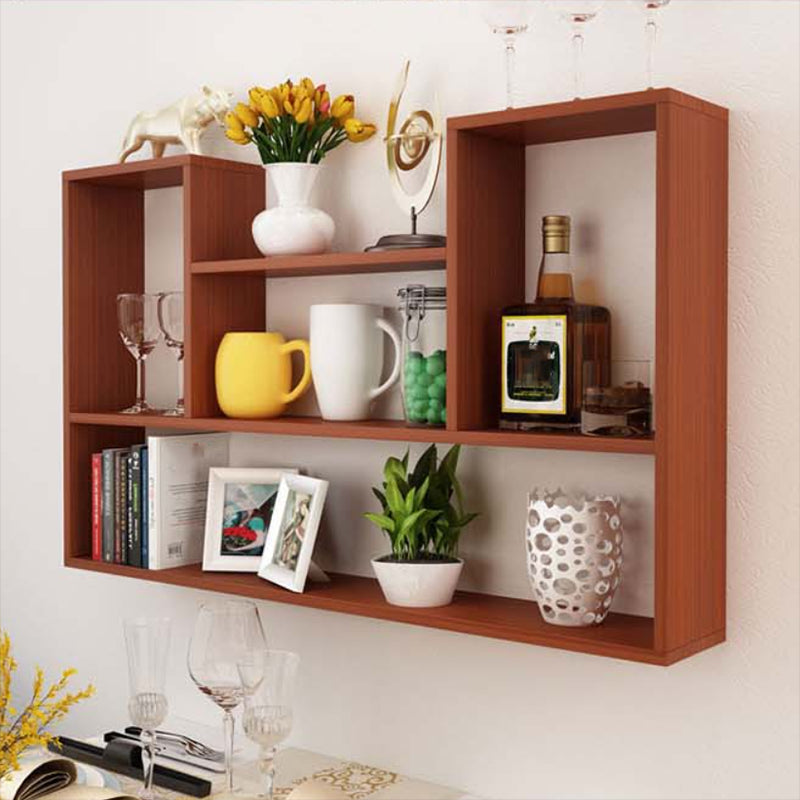 Modern Engineered Wood Bookcase Floating Wall Mounted Bookshelf Clearhalo 'Bookcases' 'furn' 'furn_bookcases' 'Furniture' 'Office Furniture' 6335540