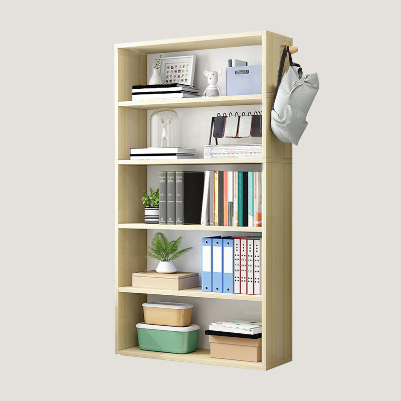 Contemporary Wood Bookshelf Standard Shelf Bookcase for Home Office