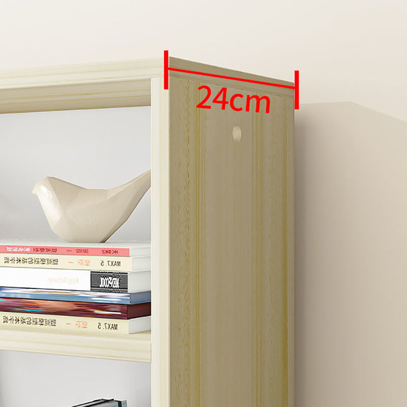 Contemporary Wood Bookshelf Standard Shelf Bookcase for Home Office