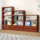 Contemporary Wood Bookshelf Standard Shelf Bookcase for Home Office