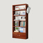 Contemporary Wood Bookshelf Standard Shelf Bookcase for Home Office